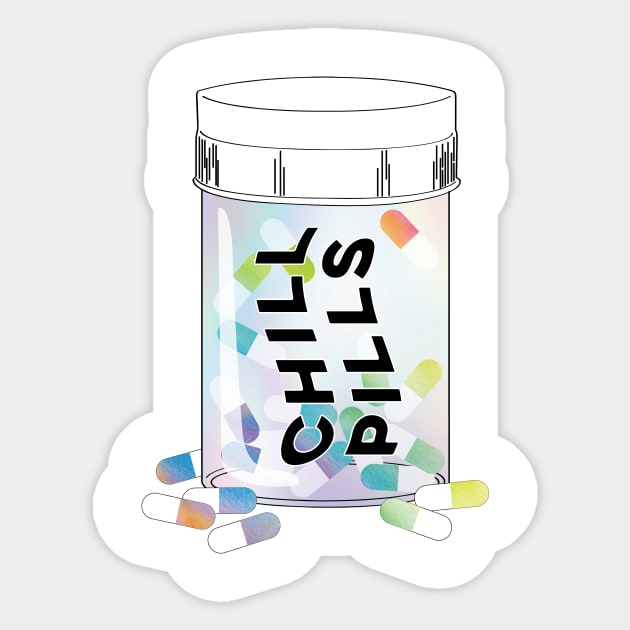 Take a Chill Pill Sticker by Perpetual Brunch